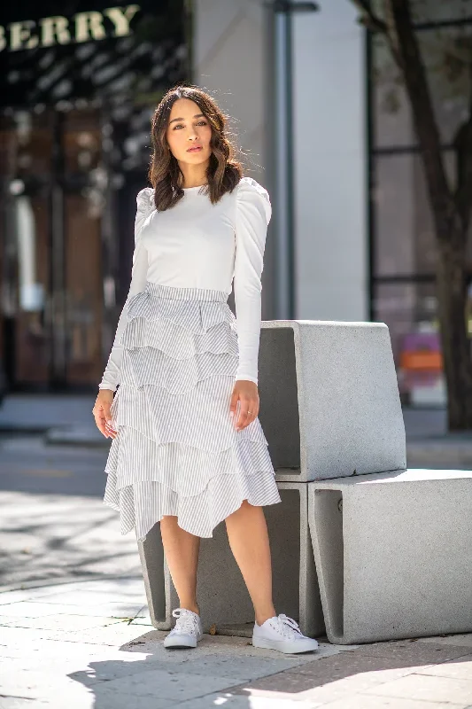 Layered Skirt - Stripes