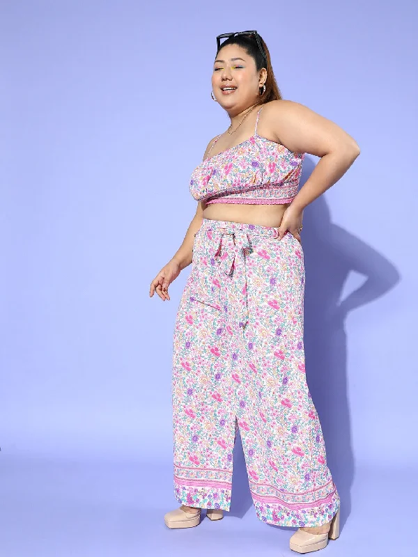 cur-jp1372pk-berrylush-women-plus-size-pink-white-floral-printed-round-neck-waist-tie-up-crop-top-wide-leg-trousers-set