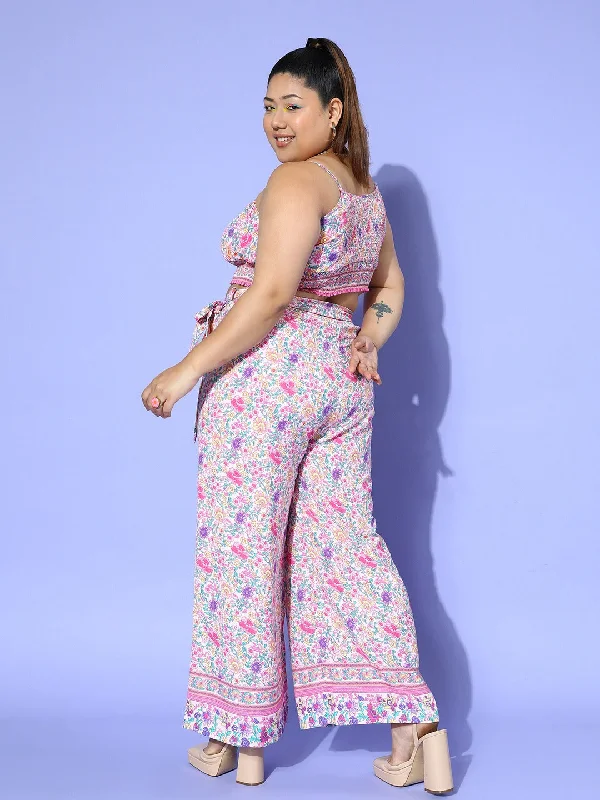 cur-jp1372pk-berrylush-women-plus-size-pink-white-floral-printed-round-neck-waist-tie-up-crop-top-wide-leg-trousers-set