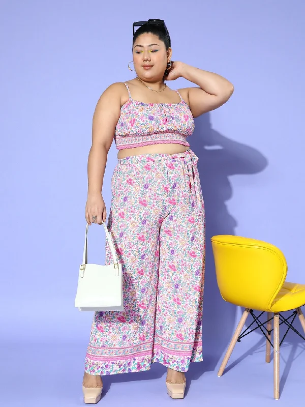 cur-jp1372pk-berrylush-women-plus-size-pink-white-floral-printed-round-neck-waist-tie-up-crop-top-wide-leg-trousers-set