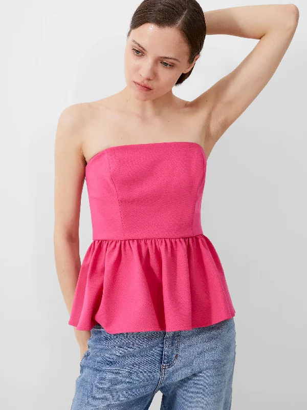 Whisper Strapless Peplum Top