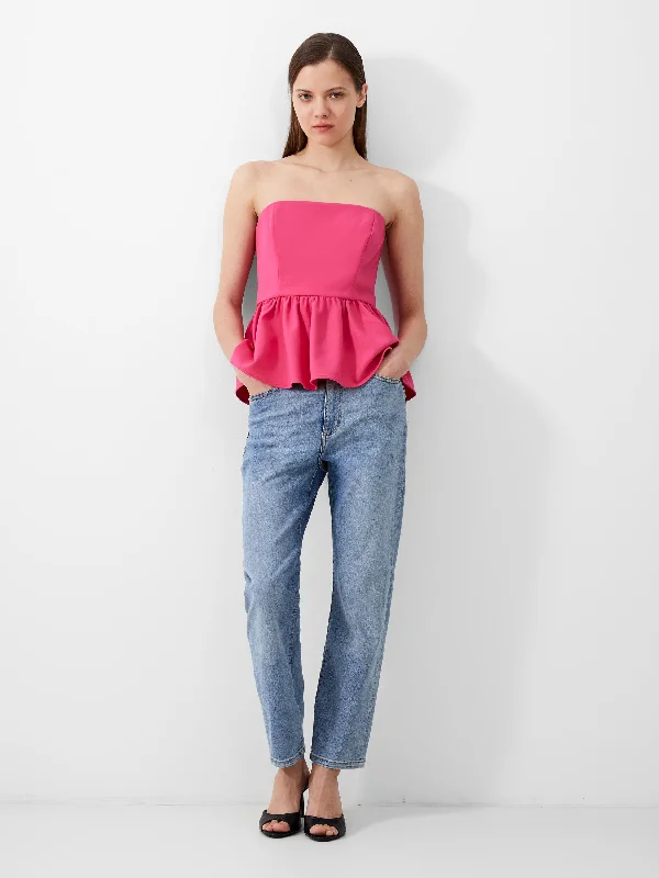 whisper-strapless-peplum-top-raspberry-sorbet