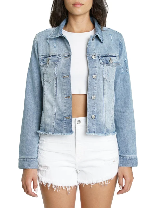 Low Hem Denim Jacket (FWJ1238)