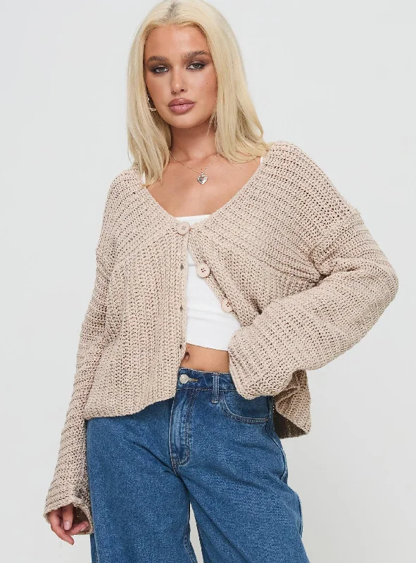 Maela Knit Cardigan Mocha