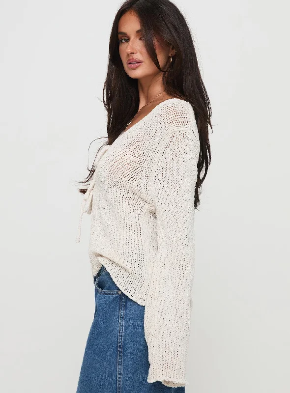 Swain Knit Cardigan Cream