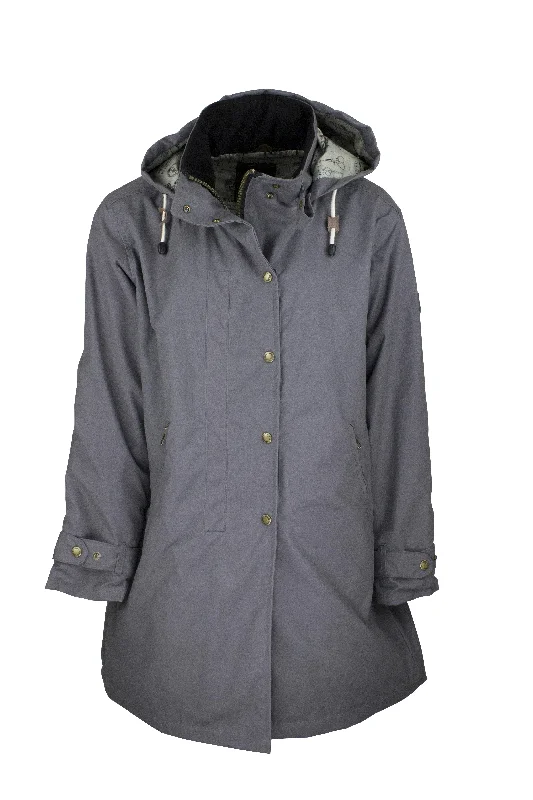 W08 - Ladies Brighton Staywax Parka - GREY