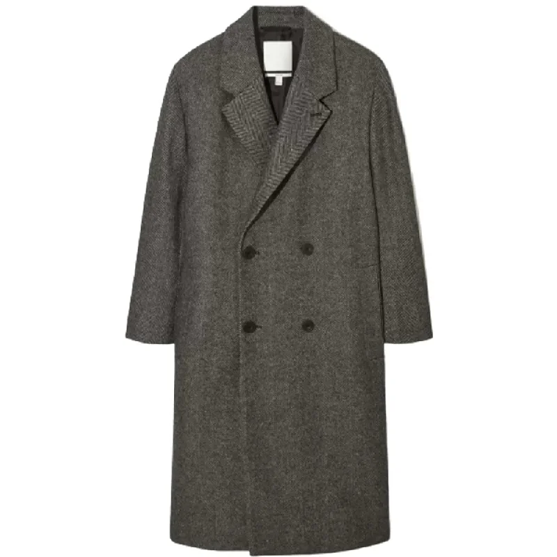 Men's Double-Breasted Wool Coat