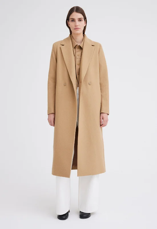 Howell Merino Wool Coat - Camel Neutral