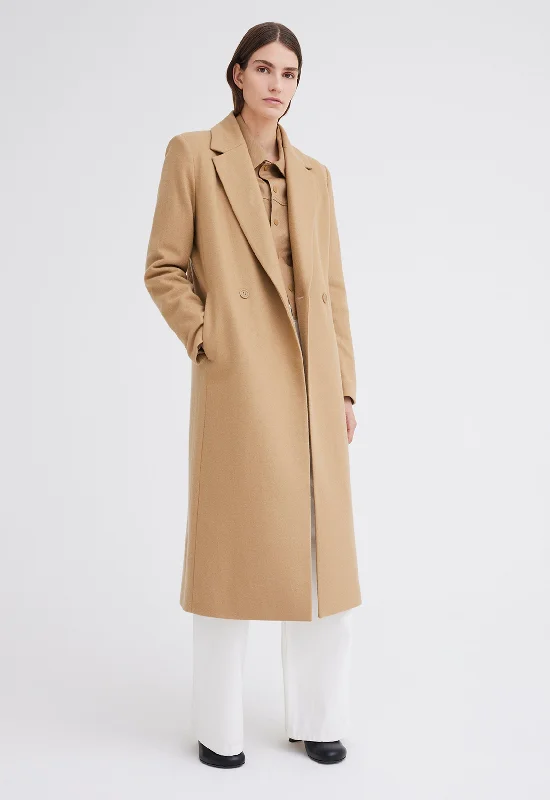 Howell Merino Wool Coat - Camel Neutral