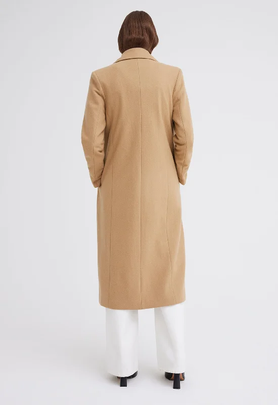 Howell Merino Wool Coat - Camel Neutral