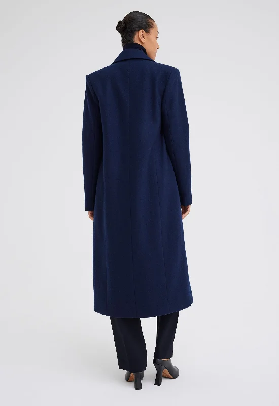 Howell Merino Wool Coat - Darkest Navy