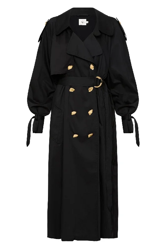 Prima Pleat Trench Coat