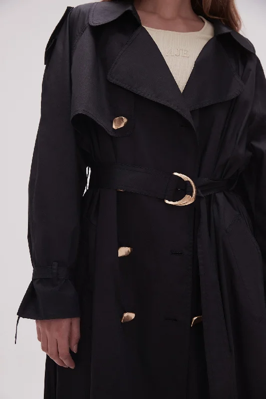 Prima Pleat Trench Coat