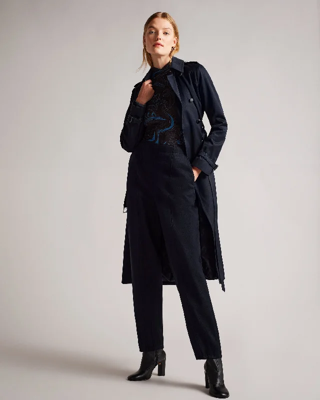 Robbii Showerproof Trench Coat Navy