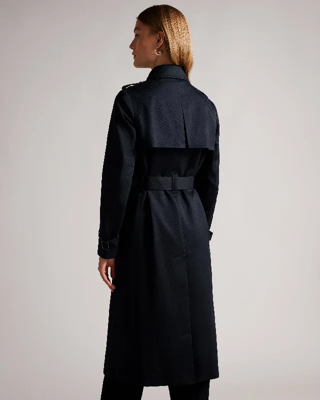 Robbii Showerproof Trench Coat Navy