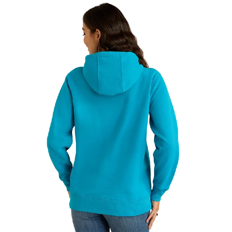 10052684 Ariat Women's Ariat Logo 2.0 Hoodie - Capri Breeze