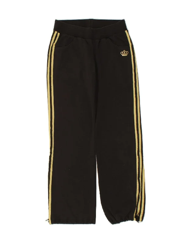 ADIDAS Womens Tracksuit Trousers EU 40 Medium Black Cotton