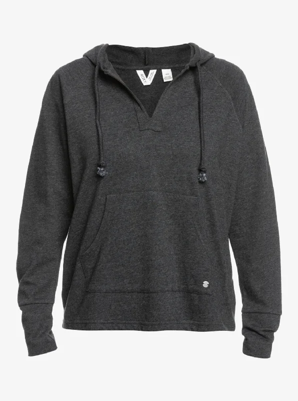 Destination Surf Long-Sleeve Hooded Top - Anthracite