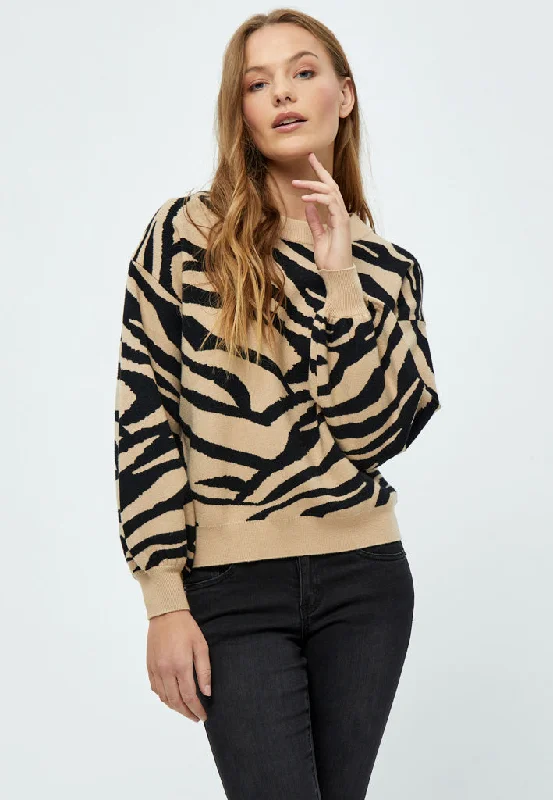 DSEmiline Jaquard Knit Pullover - Cuban Sand Print