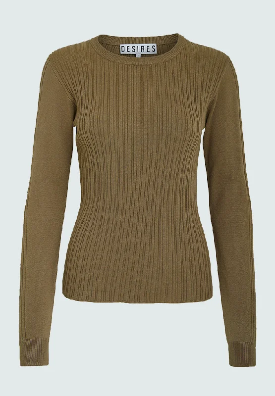 DSEsra Long Sleeve Knit Pullover - Beech