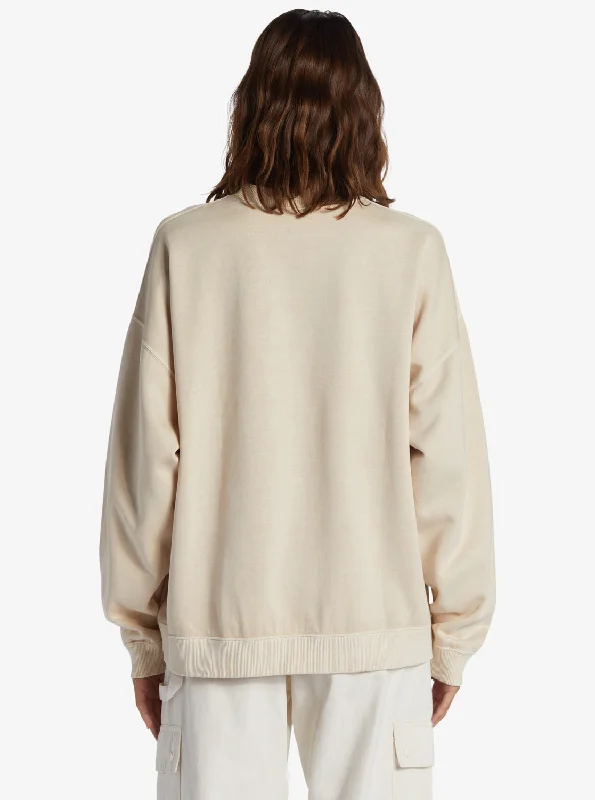 Lineup Oversized Crew Neck Sweatshirt - Tapioca