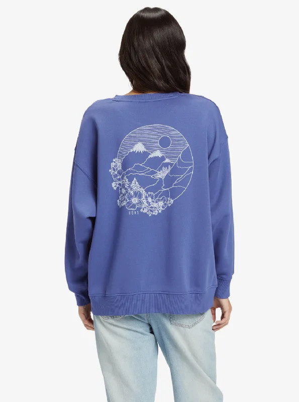 Morning Hike Crew Neck Sweatshirt - Marlin