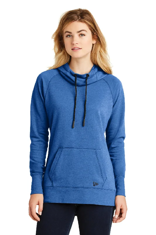 New Era Womens Fleece Hooded Sweatshirt Hoodie - Heather Royal Blue