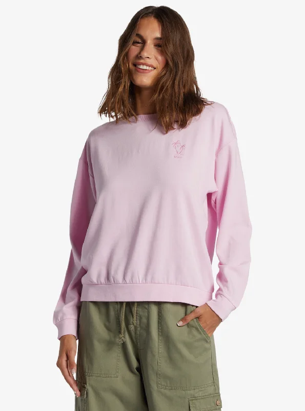 Surfing By Moonlight Crew Neck Sweatshirt - Pirouette