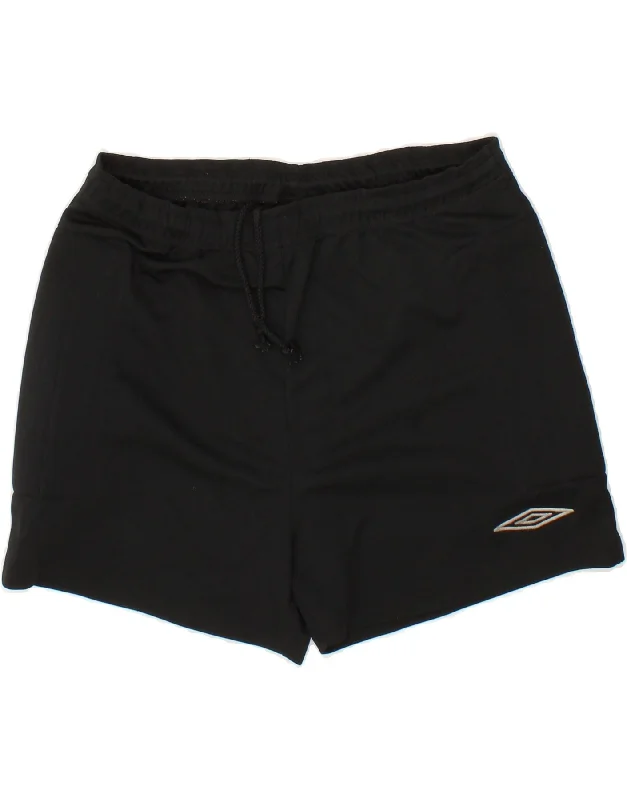 UMBRO Womens Sport Shorts UK 14 Large  Black