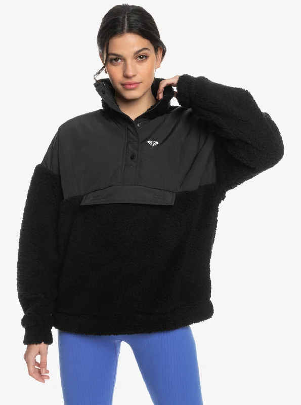 Waves Of Warmth Half-Zip Mock Neck Fleece - Anthracite