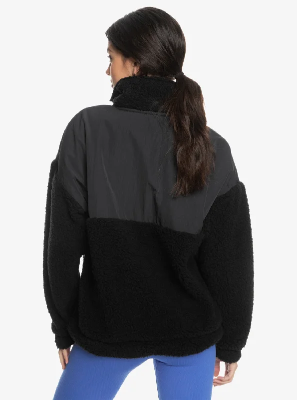 Waves Of Warmth Half-Zip Mock Neck Fleece - Anthracite