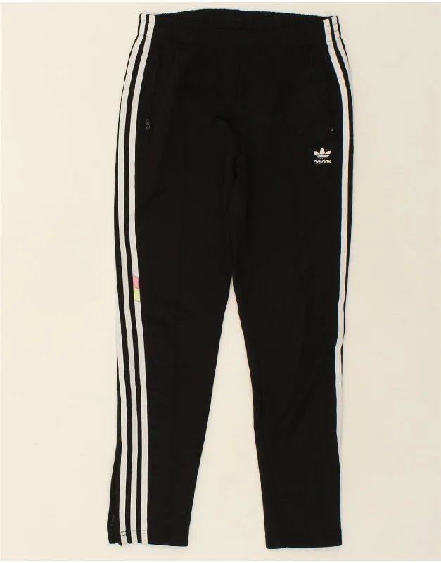 ADIDAS Womens Tracksuit Trousers UK 10 Small Black Polyester