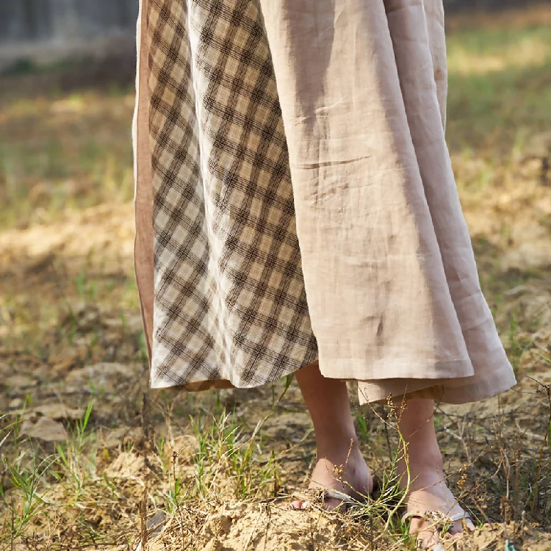 Pure Linen Layered Tunic | Beige