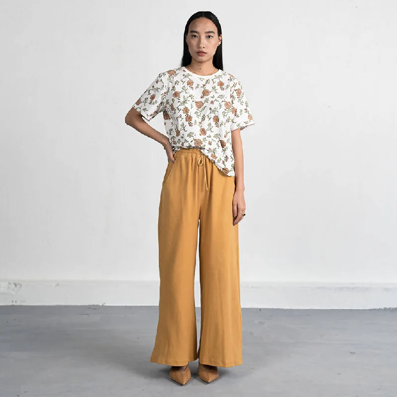 Organic Cotton Trousers | Mustard