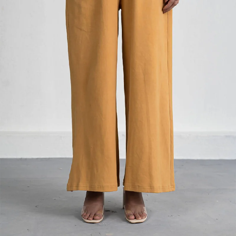 Organic Cotton Trousers | Mustard