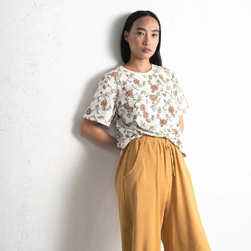 Organic Cotton Trousers | Mustard