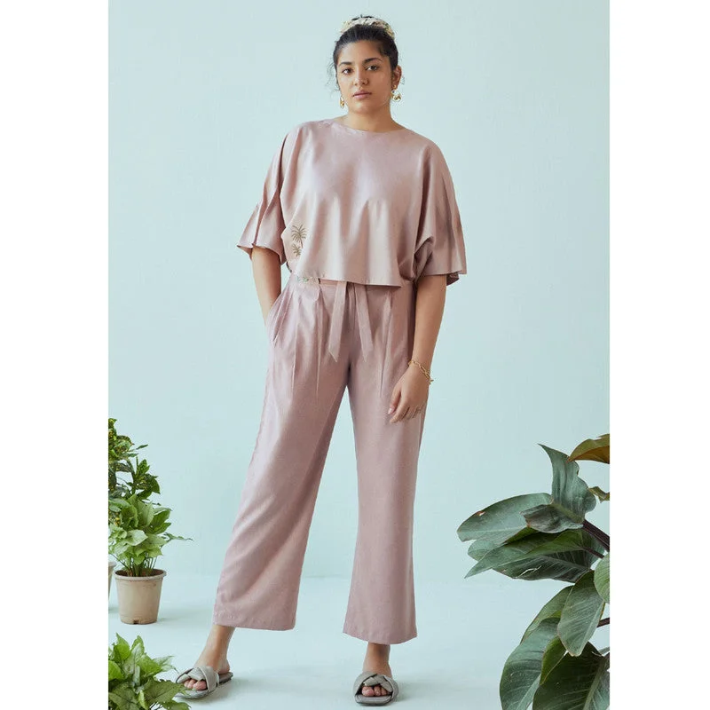 Hemp Trousers | Powder Pink