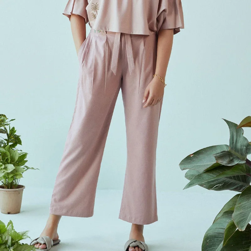 Hemp Trousers | Powder Pink