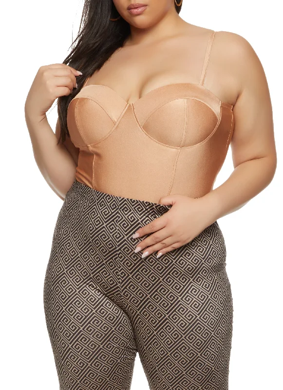 Plus Size Haute Monde Bustier Bodysuit