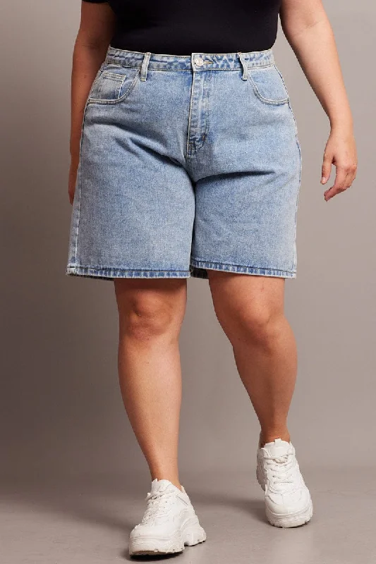 Denim Dad Shorts High Rise