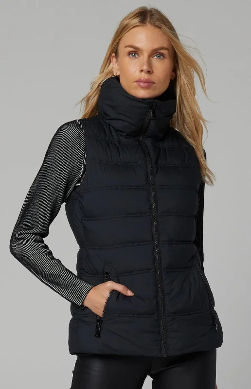 Arosa Puffer Vest | Black