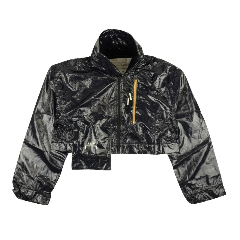 A-COLD-WALL* Women's Navy Blue Asymmetrical Shiny Field Jacket