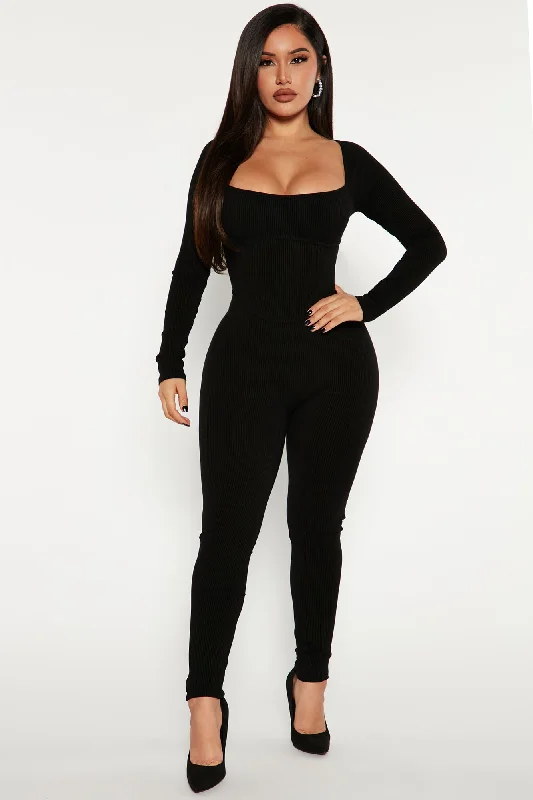 Avani Snatched Jumpsuit - Black