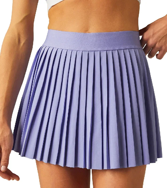 Beyond Yoga If You Pleats Mini Skirt Periwinkle Cloud