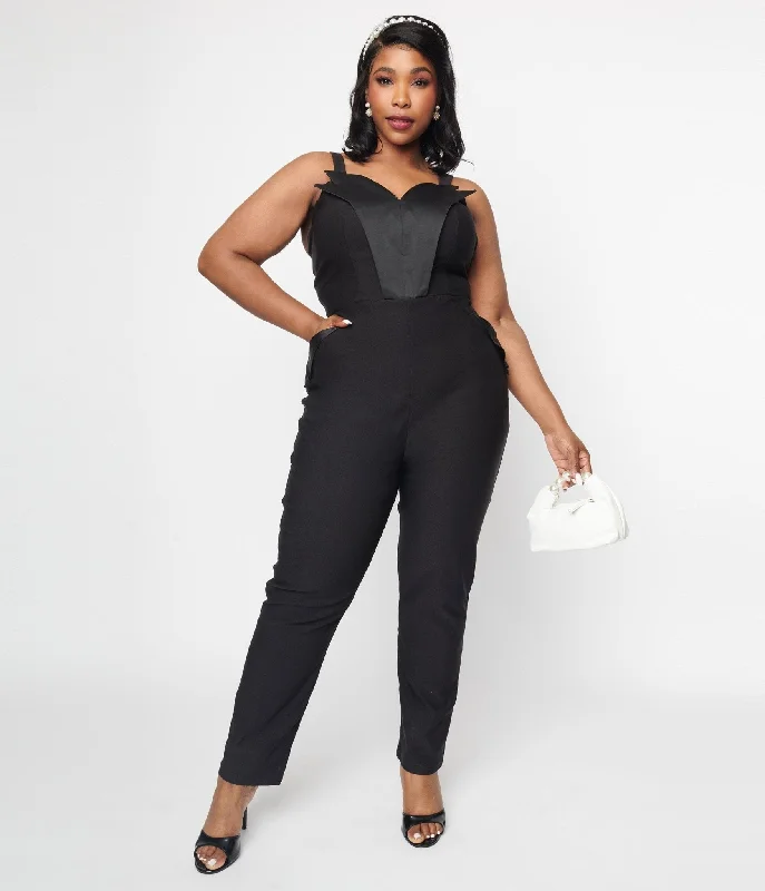 Black Tuxedo Jumpsuit