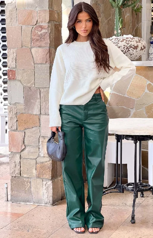 cool-shade-forest-green-pu-pants