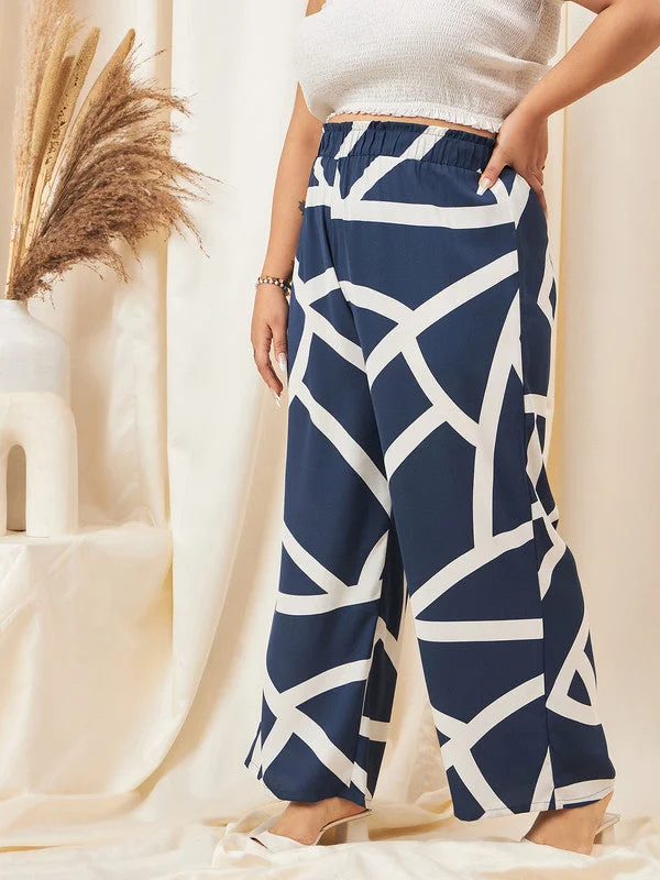 cur-tr1220nb-berrylush-curve-women-navy-blue-printed-high-rise-pleated-parallel-trousers