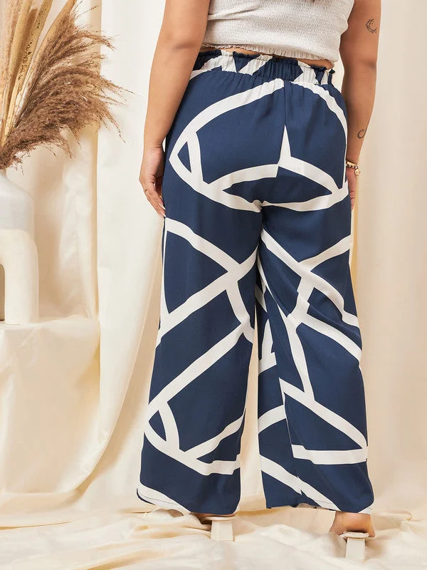 cur-tr1220nb-berrylush-curve-women-navy-blue-printed-high-rise-pleated-parallel-trousers