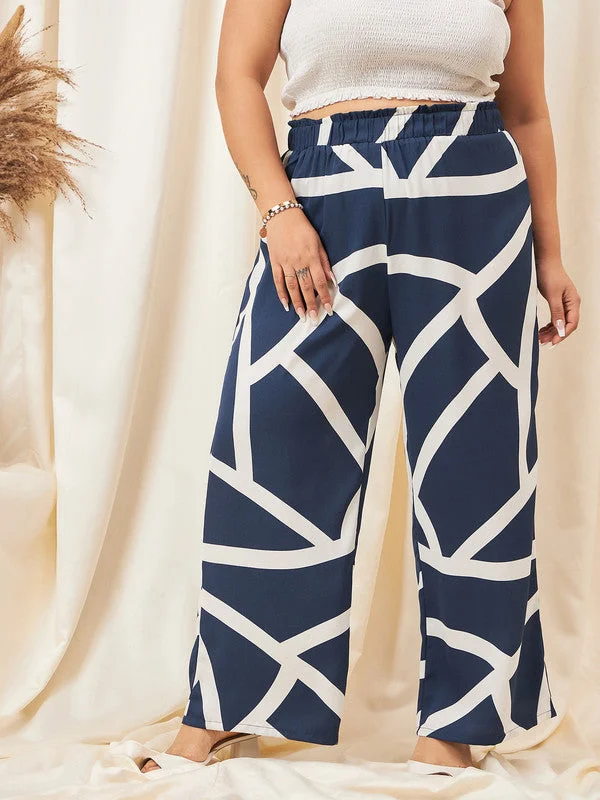 cur-tr1220nb-berrylush-curve-women-navy-blue-printed-high-rise-pleated-parallel-trousers