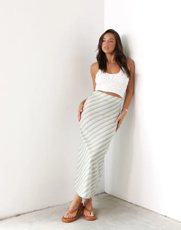 Ella Mae Maxi Skirt (Coastline)